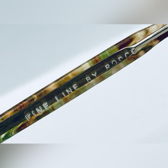 Vintage Fine Line Brown Oval Sunglasses Frames Only - Picture 7 of 8